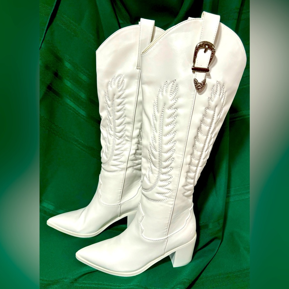 White Heeled Boots